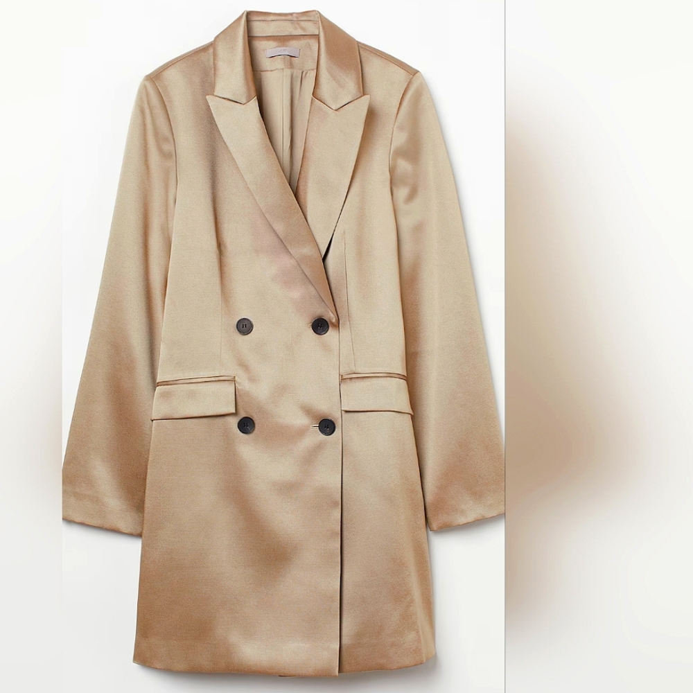 Satin Blazer Dress